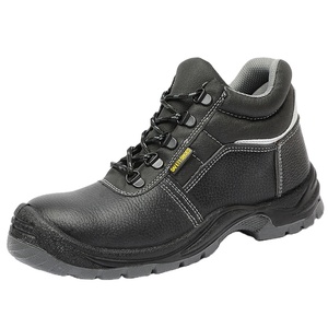 Zapatos de seguridad de cuero de trabajo industrial con punta de acero antideslizantes verificados a prueba de agua para evitar pinchazos - Product Image 2