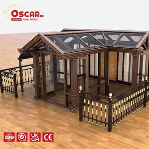 Veranda solaire 4 saisons en aluminium avec ventilation automatique et résistance aux <span class=keywords><strong>UV</strong></span>, idéale pour la cour, le patio ou le jardin - Product Image 1