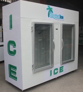 Affichage Vertical Refroidisseur Congélateur Porte En Verre <span class=keywords><strong>Distributeur</strong></span> De Glace <span class=keywords><strong>Avec</strong></span> DU CE Pour Le Supermarché - Product Image 4