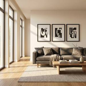 Luxury <strong>Black</strong> MDF A4 <strong>A3</strong> Certificate <strong>Frame</strong> with White Mat for High-end Corporate Awards and Art - Product Image 2