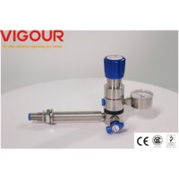 Régulateur de pression automatique pour panneau de distribution monté sur banc, pour GPL, Propane, Argon, Hélium, Acétylène, Gaz naturel, Entrée max. 60 bars