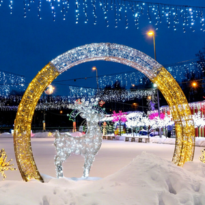 Arche de Noël à LED personnalisée, étanche IP65, taille personnalisable, certifiée CE, pour éclairage intérieur et extérieur - Product Image 1