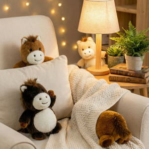 ตุ๊กตาสัตว์น่ารักขายส่ง ใช้เป็นของขวัญปีใหม่ ตุ๊กตาสัตว์นำโชคเหมือนจริง หมอนปลอบเด็ก ของขวัญ - Product Image 1