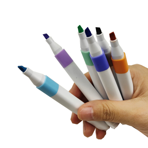 Nouveaux produits Pointe biseautée souple Stylo surligneur esthétique Marqueurs fluorescents carrés Ensemble de stylos avec logo personnalisé - Product Image 3