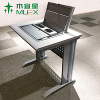 Table d'ordinateur pliable et rotative Hide-way avec surface en bois pour étudiants, idéale pour l'école, la maison, le bureau et les salles de formation