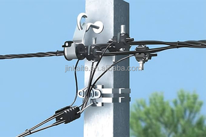ตัวหนีบสายเคเบิลอะลูมิเนียมอัลลอยด์แบบปรับได้ JKTE PAM-08 สำหรับสาย ADSS/OPGW - อุปกรณ์เสริมสายไฟฟ้าเหนือศีรษะ - Product Image 4