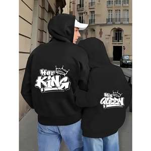 Sudaderas con Capucha para Hombre, Diseño Extra Grande, Logotipo Personalizado, Patrón Vintage Personalizado, Anti-Pilling en la Parte Delantera, para Invierno - Product Image 4