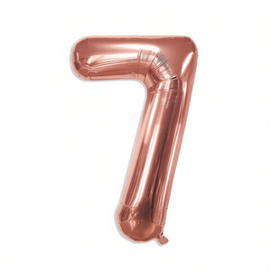 ปาร์ตี้เลิฟ หมายเลข 7 ลูกโป่งฟอยล์สีโรสโกลด์ 45 ซม. ของตกแต่งงานวันเกิด - Product Image 1