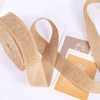 Ruban de jute massif Ruban de toile de jute naturel Rouleau de ruban de tissu de jute Toile de jute tissée naturelle Rouleau de toile de jute