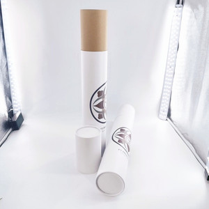 A2 A3 A4 A5 كبير طويل من الورق المقوى أنابيب بريدية مصنوعة حسب الطلب ، أنبوب ملصق أبيض أسود طويل من ورق الكرافت - Product Image 5