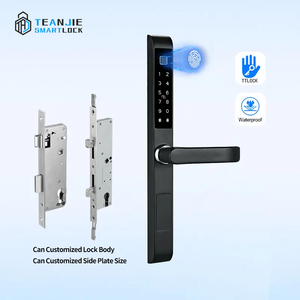 Chiave di sicurezza senza chiave digitale serratura porta TTLock Smart Fingerprint <span class=keywords><strong>Lock</strong></span> per porte in legno acciaio di vetro in alluminio - Product Image 3