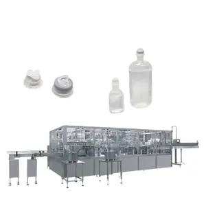 İntravenöz infüzyon PP şişe dolum ve sızdırmazlık ekipmanları/plastik şişe formu dolum ve kapatma makinesi