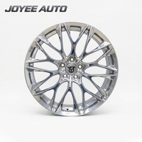 Jantes forgées en maille chromée personnalisées 17-24 pouces 5x112 5x114.3 5x120 pour voitures particulières Audi Mercedes-Benz BMW
