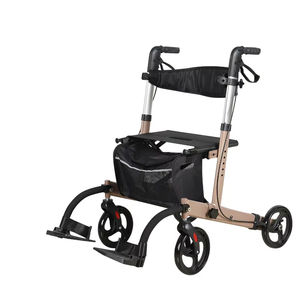 4 पहियों की ऊंचाई समायोज्य फोल्डेबल वॉकर के साथ 4 पहियों की ऊंचाई समायोज्य फोल्डेबल वॉकर - Product Image 5