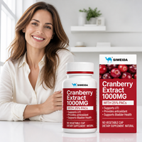 Capsules d'extrait de canneberge 1000mg PACs Proanthocyanidines Complément alimentaire naturel pour la santé digestive des adultes 90