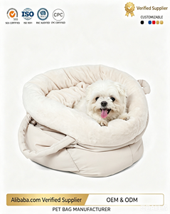Bolsa de Transporte para Mascotas, Aprobada por Aerolíneas, Negra, Suave, Portátil, para Perros y Gatos Pequeños, con Malla Transpirable - Product Image 1