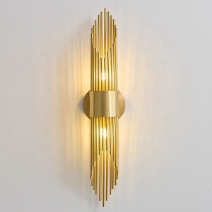 Muro di rame luce di lusso corridoio sfondo corridoi passaggi camere da letto e lampade da parete comodino - Product Image 5