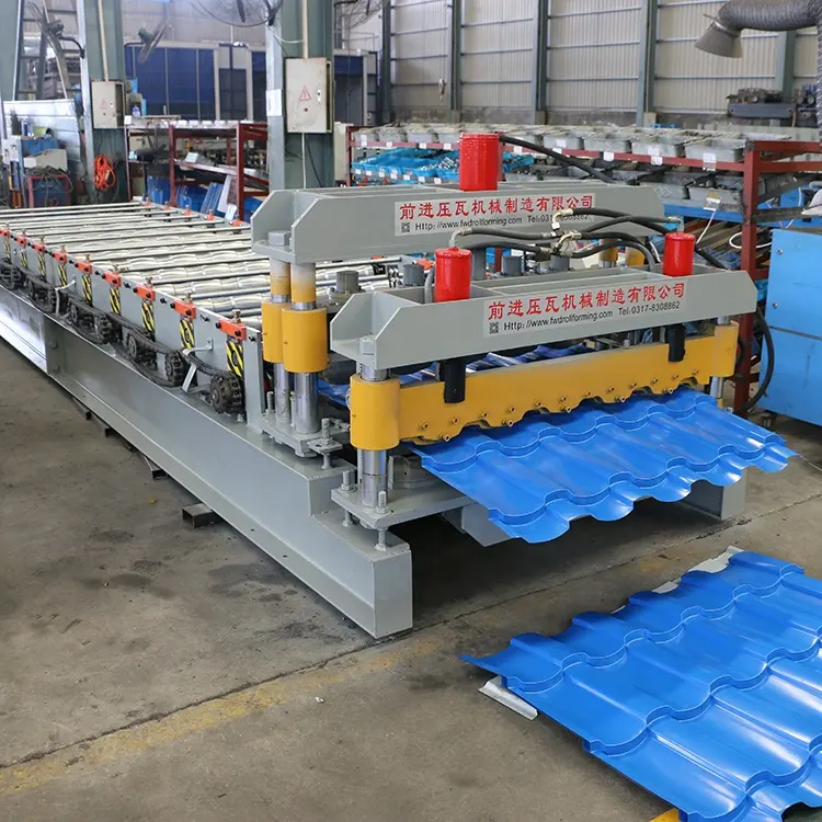 Galvanized Metal Glazed Brick Tile Roll Forming Machine