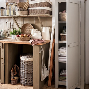 <span class=keywords><strong>Buffet</strong></span> moderne en bois massif de qualité supérieure avec tiroirs et porte, finition vieillie, vitrine personnalisable OEM - Product Image 3