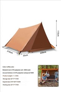 Carpa de Camping de Aluminio para Exteriores, de Doble Capa, para Cuatro Estaciones, de Una Habitación, con Apertura Automática Rápida, Protección Solar y Resistente al Agua - Product Image 2