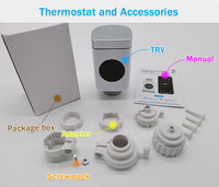 Termostato ZigBee de Ultra Bajo Consumo con Pantalla LCD Grande, Programación Semanal Tuya, Válvula Termostática Inteligente para Radiador