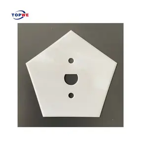 Factory supply zirconia ZrO2 ceramic pentagon cutting blade for non-woven cutting