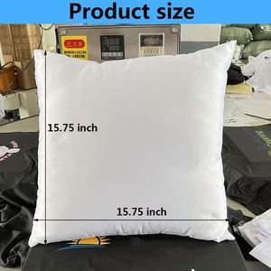 Housses de coussin vierges pour sublimation, blanches, personnalisables, pour impression, avec logo personnalisé - Product Image 4