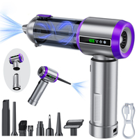 Aspiradora Inalámbrica 3 en 1 para Auto, 18000PA, 6000mAh, Soplador de Aire Eléctrico Portátil con Luz