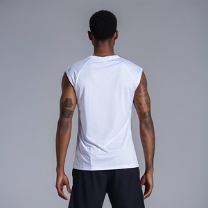 Heat Sealing Taped Seam <b>Singlets</b> <b>Men</b> Marathon Light Weight Running Solid Color Hollow Vest Polyester <b>Men</b> Stringer - Product Image 3