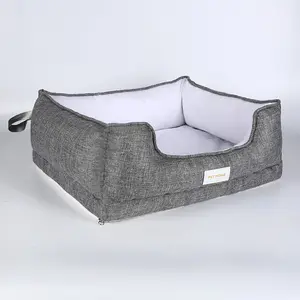 Всесезонная универсальная Нескользящая съемная и моющаяся Экологически чистая кровать для собак из пены с эффектом памяти роскошная кровать для собак