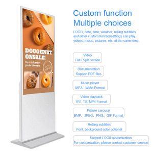 Ddp chúng tôi EU 43/49 inch bán buôn tùy chỉnh 4K màn hình cảm ứng màn hình tương tác kiosk trong nhà sàn đứng Totem LCD quảng cáo hiển thị - Product Image 5