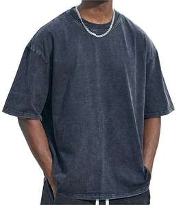 เสื้อยืดผ้าฝ้ายโอเวอร์ไซส์สำหรับทุกเพศเสื้อยืดวินเทจไม่ใส่100% - Product Image 4