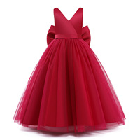 Robe de princesse de Noël pour adolescentes, robe élégante pour demoiselle d'honneur, robe de bal de mariage, robe de fête d'anniversaire pour enfants, Vestidos