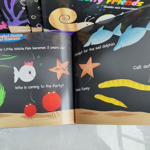 Piccolo pesce bianco che si trova profondamente sotto <span class=keywords><strong>il</strong></span> <span class=keywords><strong>mare</strong></span>, 1 set di 10 libri, libri illustrati, libri illustrati per l'illuminazione dei bambini - Product Image 3