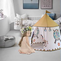 Tente de jeu pour enfants unisexe, portable, design château pop-up, en polyester souple et pliable, jouet sportif 116 cm pour enfants