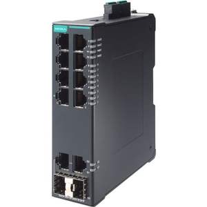 Switch Gestionado Gigabit Moxa SDS-3010-2GTXSFP-T, Switch Empresarial Industrial Ethernet de 8 Puertos - Product Image 1