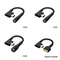 Câble adaptateur USB mâle 3 broches vers DC femelle de haute qualité 18,5-20V 230W pour ordinateur portable gamer Razer 15cm DC5521 5525 7450