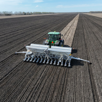 Semoir agricole de précision durable avec boîte de vitesses pour semis de 6 rangs de diverses graines