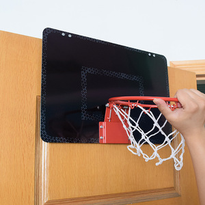 Juego de aro de baloncesto para montar en la pared, de plástico negro, 49x33x10cm, para niños de 8 a 13 años - Product Image 1