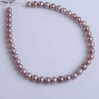 10-11mm Edison perle d'eau douce ronde couleur mélangée perles naturelles perles brins pour la fabrication de bijoux