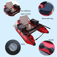 Foheel — bateau de pêche en PVC, Tube ventre plat, pour pêche, bassin