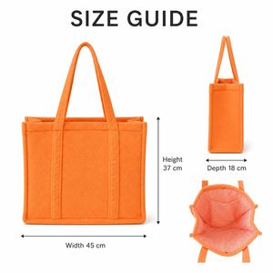 Bolsa de Hombro de Tela de Toalla con Cierre de Cremallera y Múltiples Bolsillos, Color Sólido Personalizable, Reutilizable, para Uso Diario, Venta al Por Mayor - Product Image 3