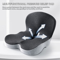 Coussin de siège de chaise confortable pour la sédentarité, en tissu à capuche antidérapant, doux pour la peau, en mousse à mémoire de forme, dernière vente