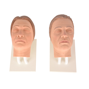 Tête de mannequin Mannequin d'injection faciale Simulateur de tête de mannequin en silicone Modèle de visage masculin pour la formation - Product Image 4
