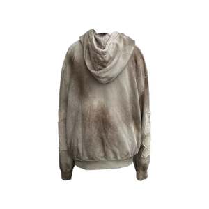 Haute Qualité 100% Coton Unisexe Hoodies Patch Personnalisé Broderie LOGO Surdimensionné Street Style Hommes Hoodies - Product Image 2