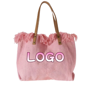 Sacs à bandoulière en toile personnalisables et réutilisables pour femme, doublure en polyester, fermeture ouverte 7 pouces, pour la plage et l'usage quotidien, vente en gros usine - Product Image 2