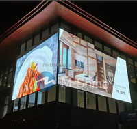 Écran LED transparent 3D ultra-clair P5.2--10.4mm, mur vidéo LED, écran publicitaire pour centre commercial, écran extérieur en verre