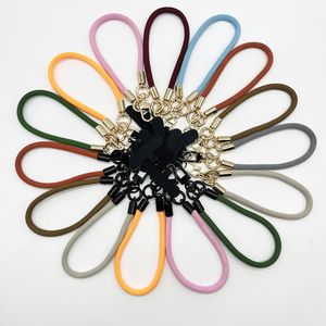 231 colores moda 8mm multicolor poliéster trenza corto Universal antipérdida muñeca teléfono cordón <span class=keywords><strong>Correa</strong></span> con anillo de Metal - Product Image 1