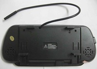 Gran oferta, cámara de marcha atrás HD de 7 pulgadas, pantalla táctil con tecla, entrada VGA, dos pantallas de vídeo, Monitor de espejo retrovisor portátil, camiones de 1 año