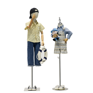 Manichini per Bambini e Bambine, Espositori a Mezza Figura per Vetrine di Negozi di Abbigliamento - Product Image 2
